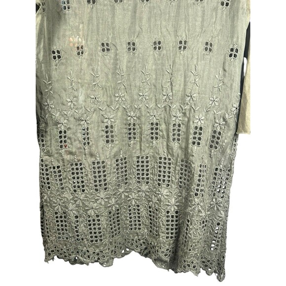 Johnny‎ Was 4 Love & Liberty Embroidered Eyelet Fairycore Lace Tunic Top S Boho - Picture 9 of 11